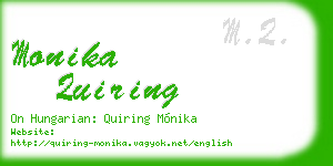 monika quiring business card